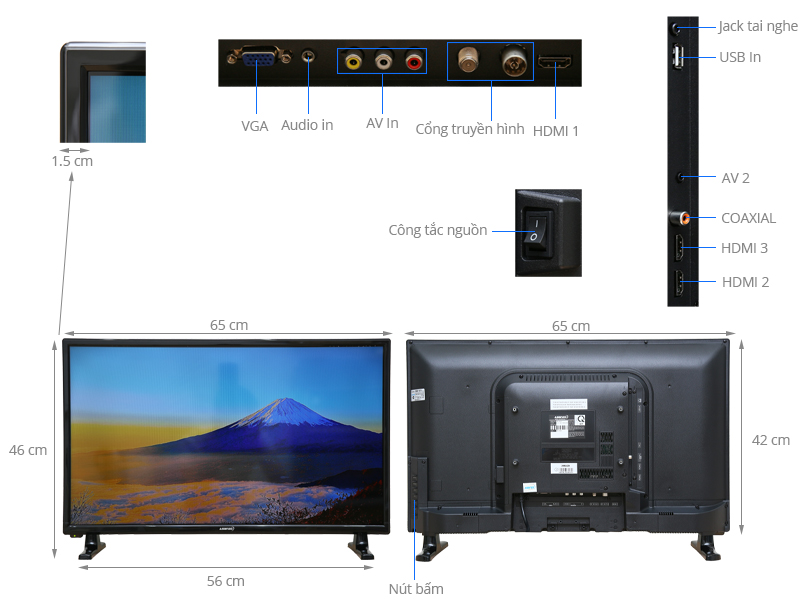 Television Led Asanzo 29T800 Model 2017 29 inch (New)